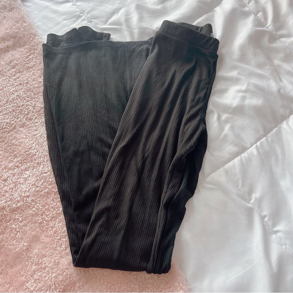 Tilly’s Sky and Sparrow Black Ribbed Pants